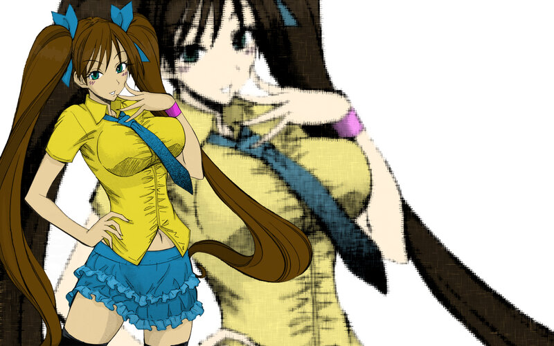 anime girls in school uniforms