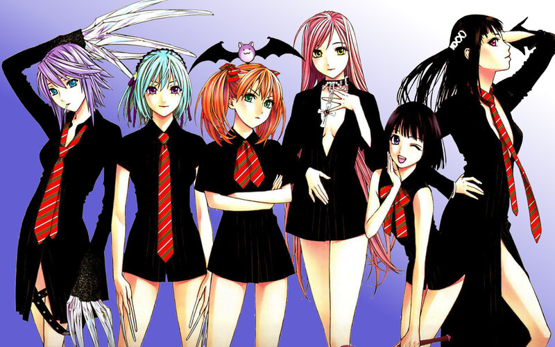 anime girls in school uniforms