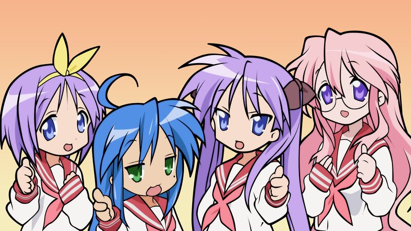 anime girls in school uniforms
