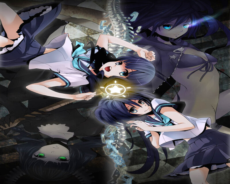 Anime Girls in School Uniforms — Blue, Dramatic