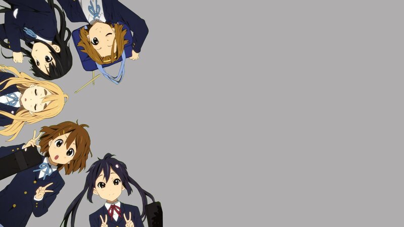Anime Girls in School Uniforms — Blue, Playful, School Uniforms
