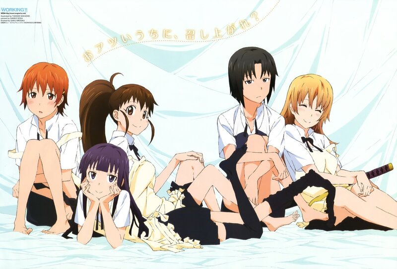 Anime Girls in School Uniforms — White, Relaxed