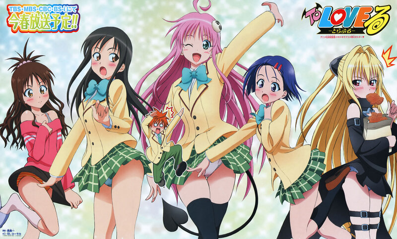 Anime Girls in School Uniforms — Yellow, Playful, School Uniform, Character Art