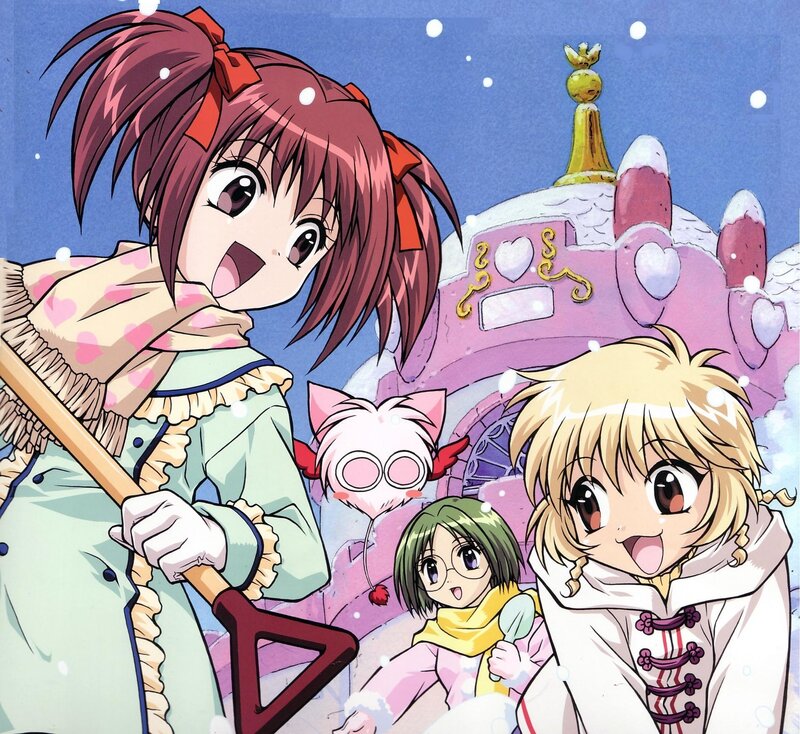 Anime Girls in Snow — Pink