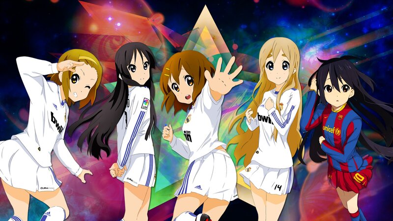 Anime Girls in Soccer Uniforms