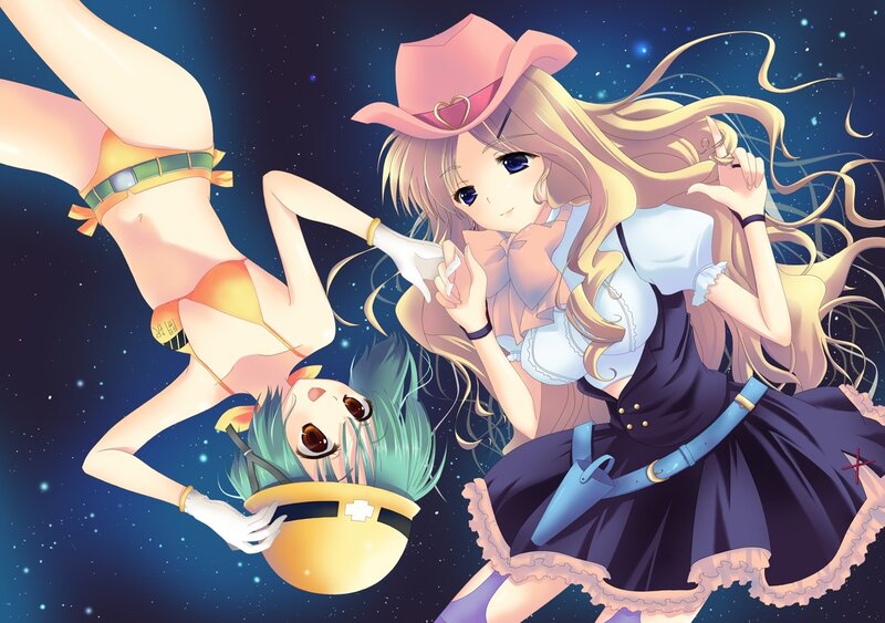 Anime girls in space