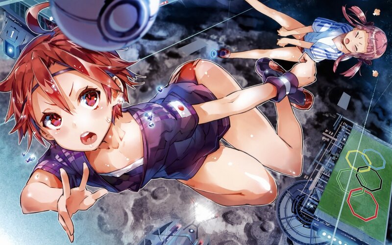 Anime Girls in Space — Purple, Dramatic