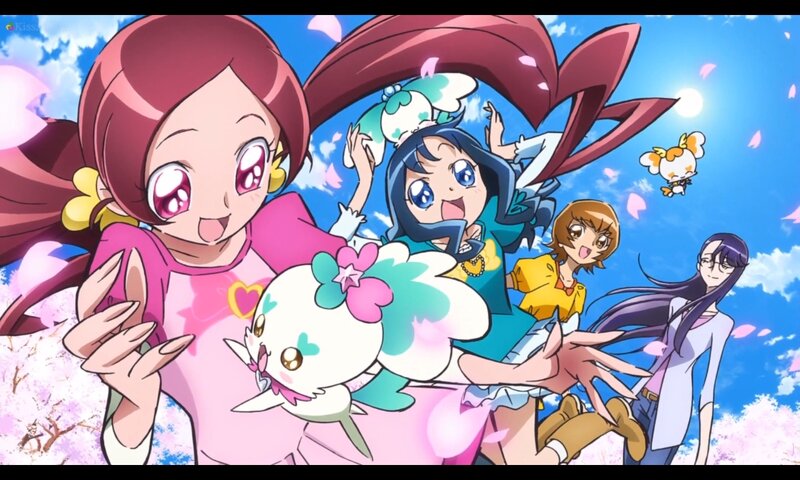 Anime Girls in Spring — Pink