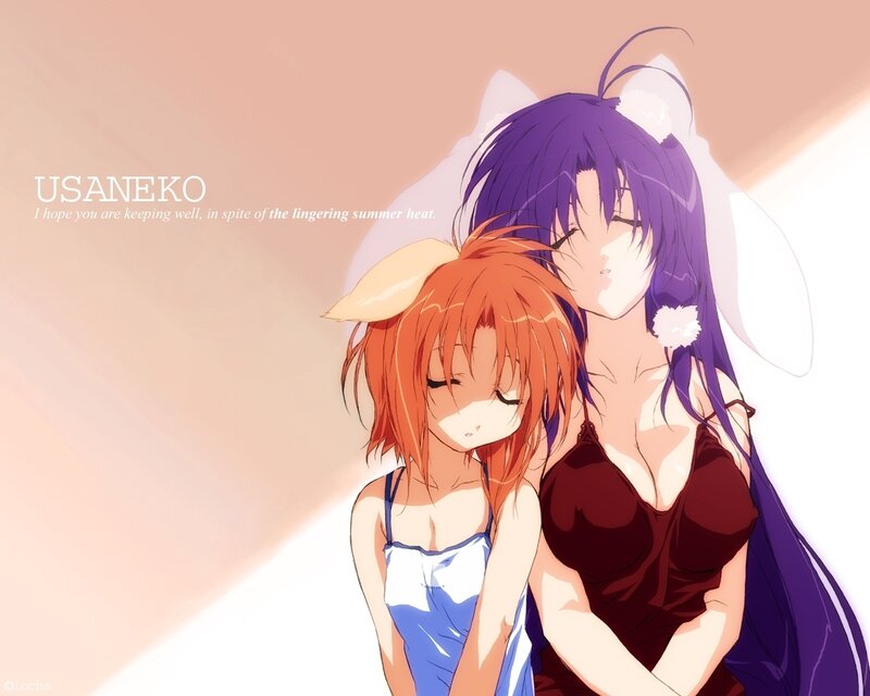Anime girls in summer heat