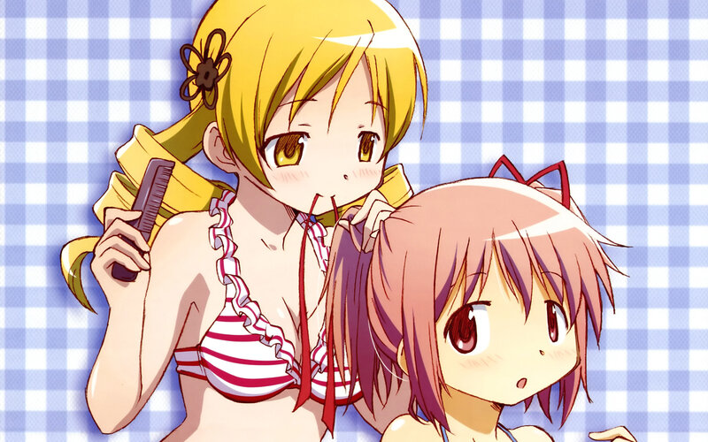 Anime girls in swimsuits