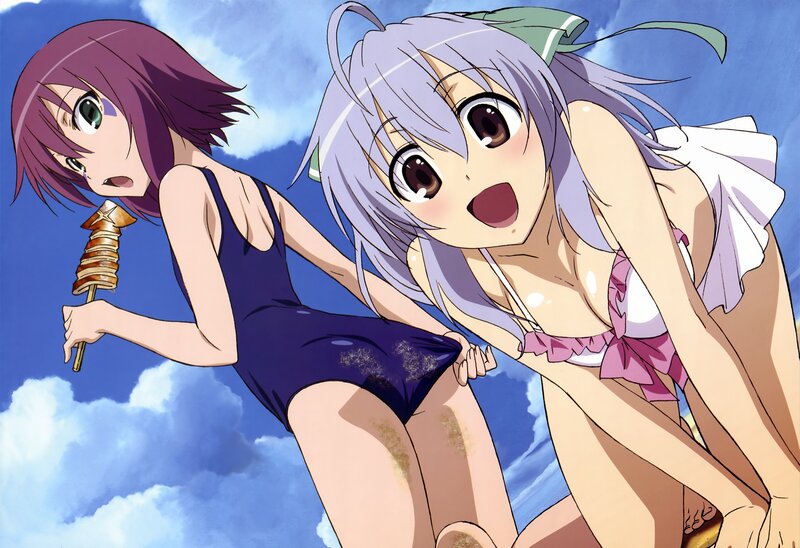 Anime girls in swimsuits