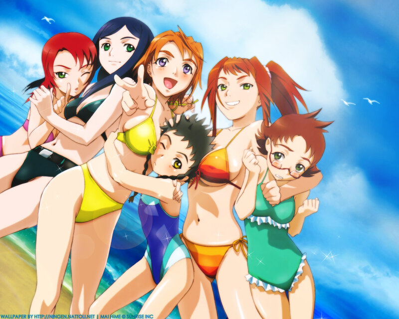 anime girls in swimsuits