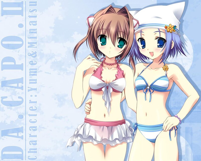 Anime girls in swimsuits