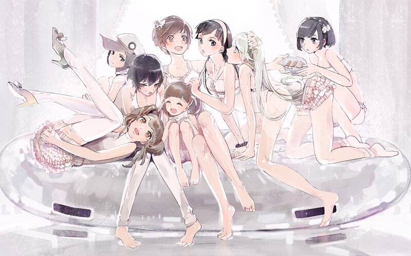 anime girls in swimsuits