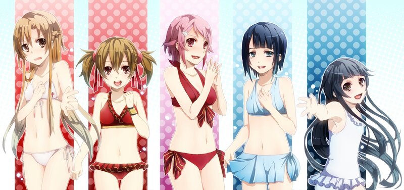 anime girls in swimsuits