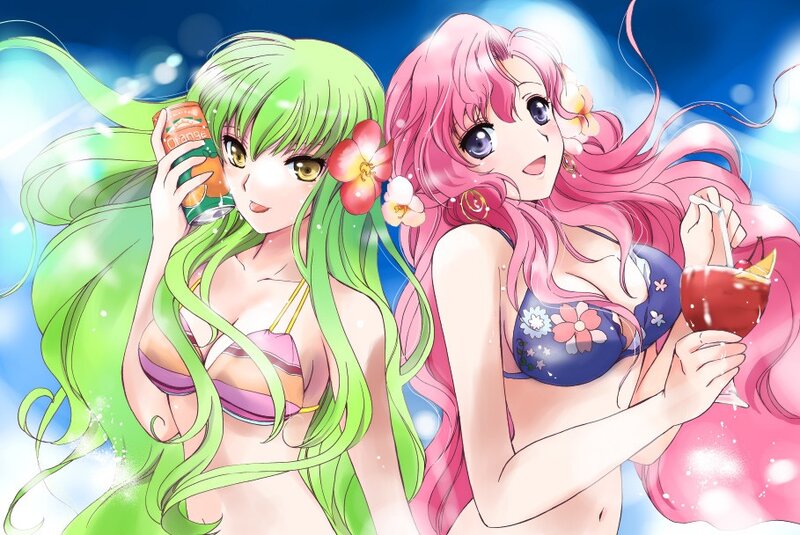 anime girls in swimsuits