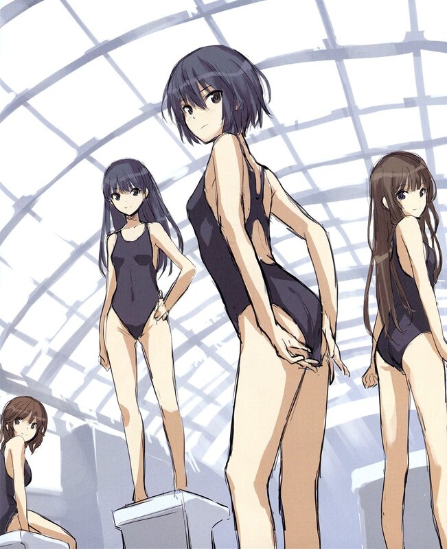 anime girls in swimsuits