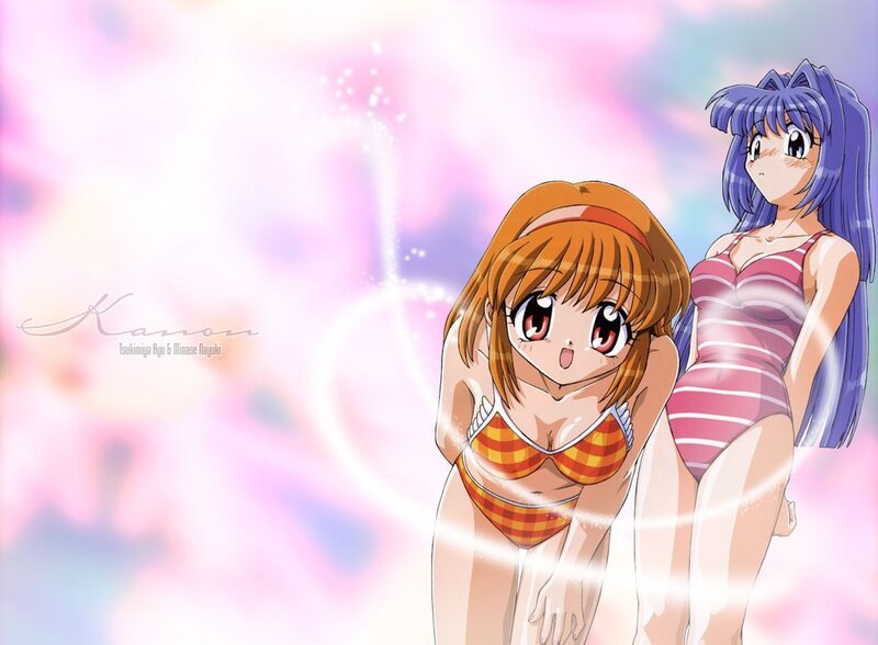 Anime girls in swimsuits
