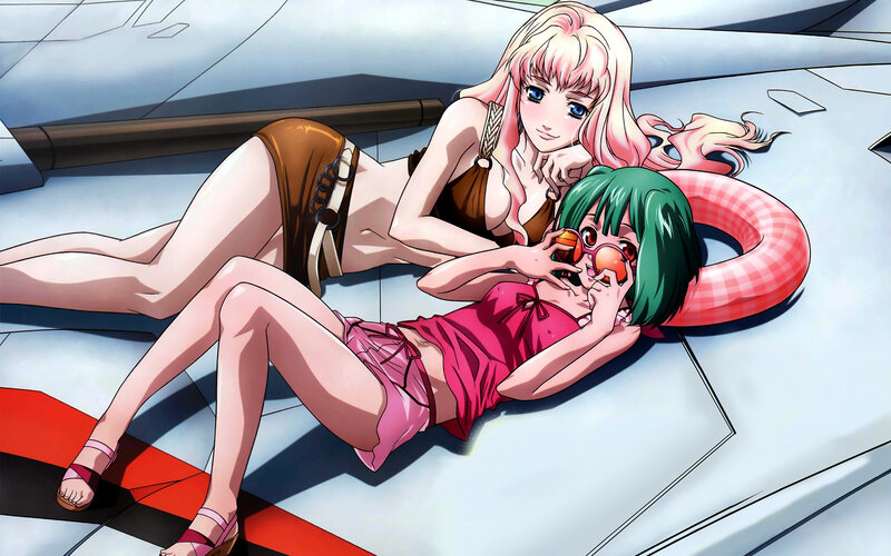Anime girls in swimsuits