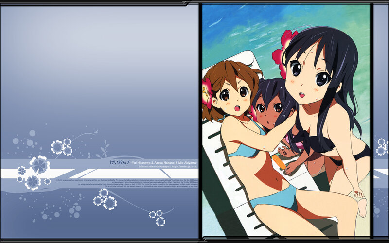 Anime girls in swimsuits