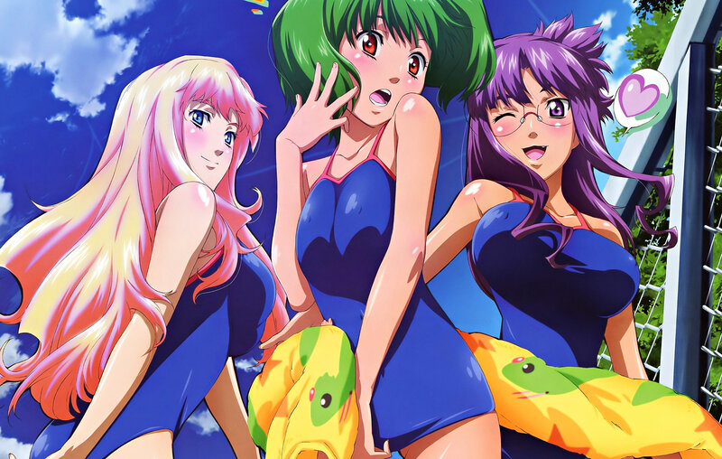 anime girls in swimsuits
