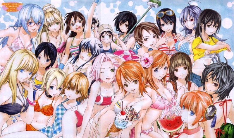 anime girls in swimsuits