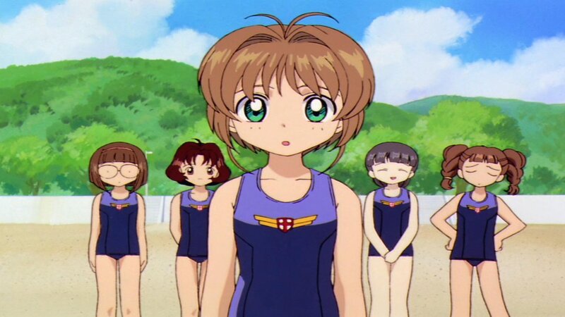 Anime Girls in Swimsuits — Blue, Calm