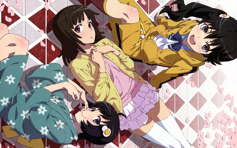 anime girls in traditional clothing