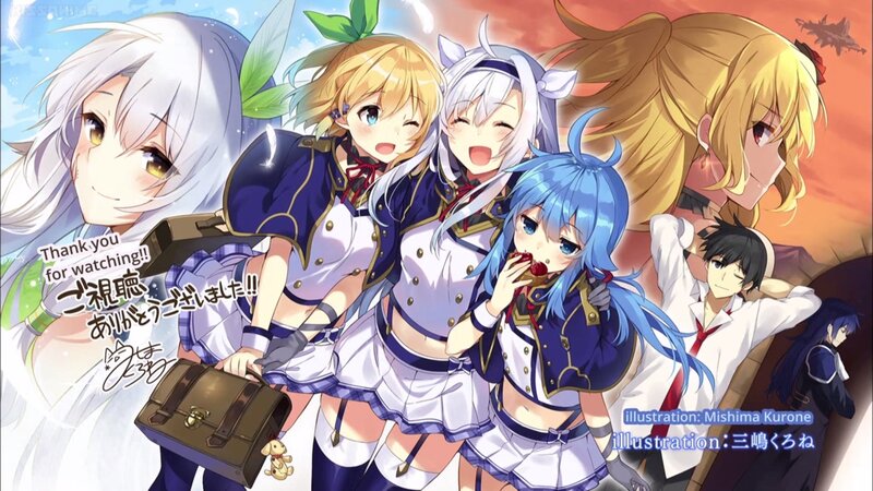 Anime Girls in Uniform — Blue, Cheerful