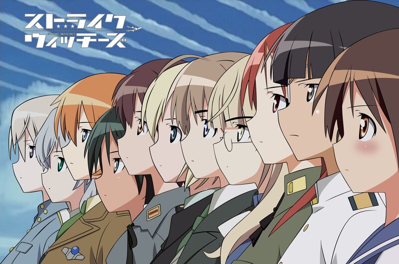 Anime Girls in Uniform — Blue, Determined