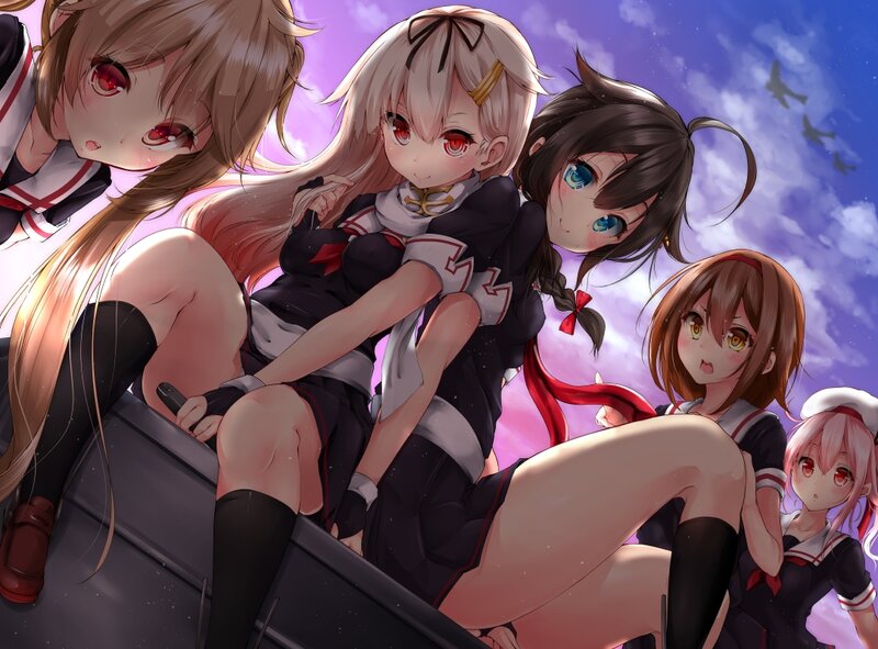Anime Girls in Uniform — Purple