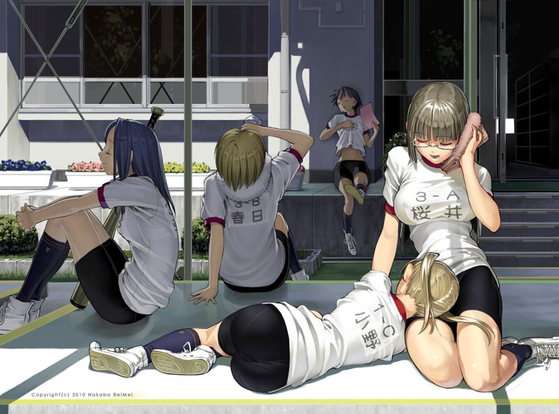 Anime Girls in Uniforms — White