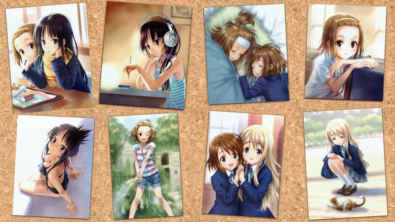 Anime Girls in Various Scenes — Blue