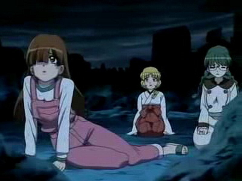 anime girls in water