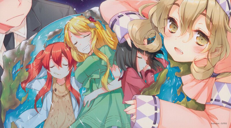 anime girls in water
