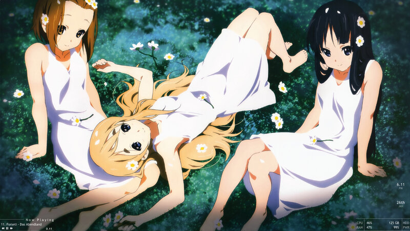 anime girls in white dresses