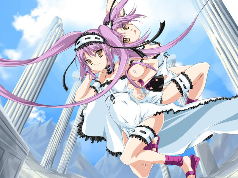 anime girls in white dresses
