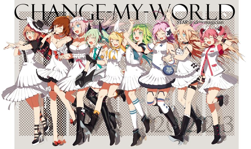 Anime Girls in White Dresses — Energetic