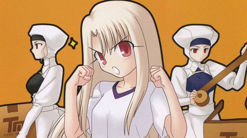 anime girls in white uniforms