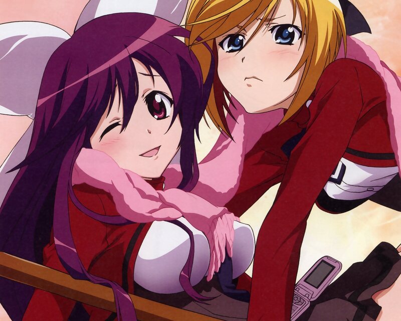 Anime girls in winter clothes