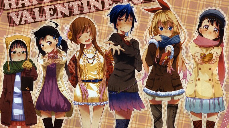 Anime Girls in Winter Clothes — Brown