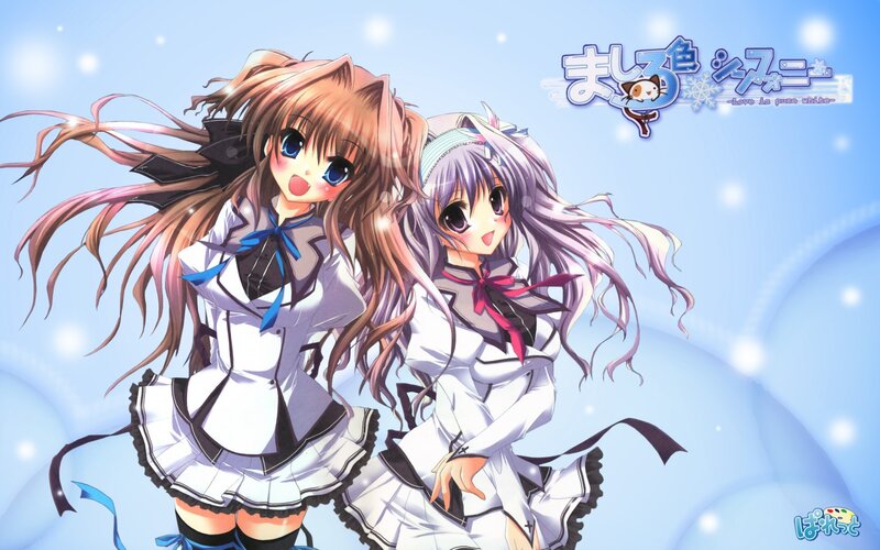 Anime girls in winter outfits