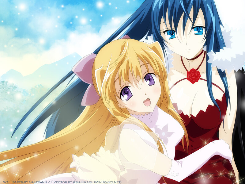 Anime girls in winter outfits