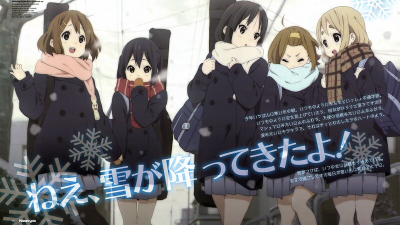Anime Girls in Winter — White, Cold, Cheerful