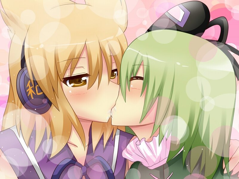anime girls kissing