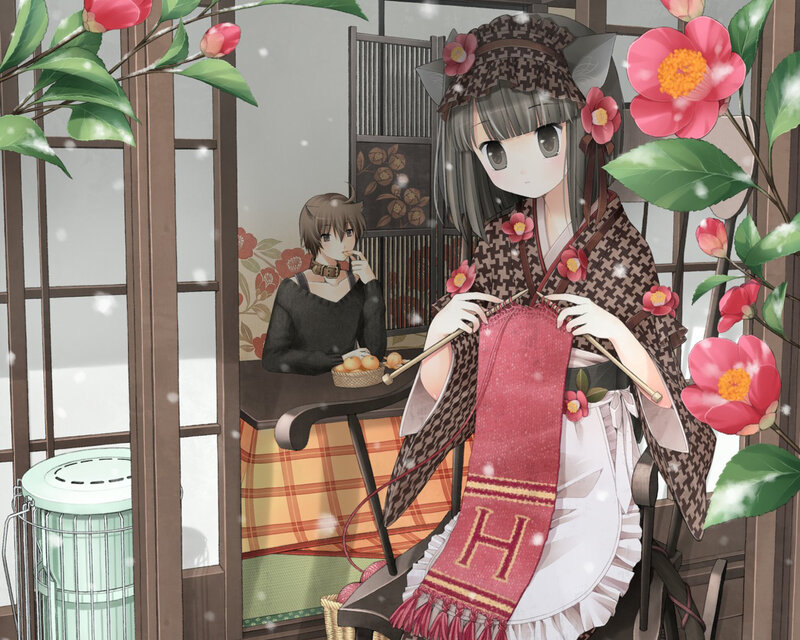 Anime Girls Knitting