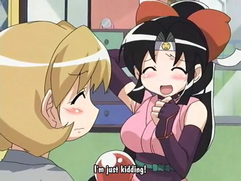 anime girls laughing