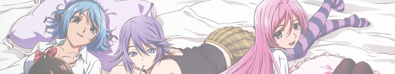 anime girls on a bed