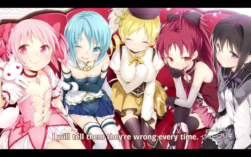 anime girls on a couch