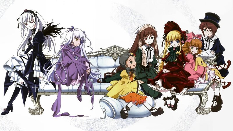 anime girls on a couch